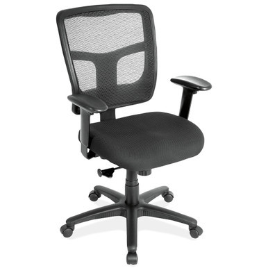 Crusader Mesh Back Basic Task Chair with Arms and Black Frame