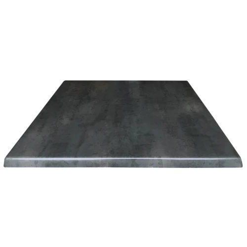 OfficeSource Robust, Indoor / Outdoor Table Top, 48"W x 30"D, Black Steel