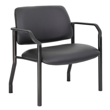 Big & Tall Guest Chair with Arms and Black Frame - 32"W