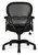 HON Wave All Mesh Mid Back Task Chair, Black Mesh Back and Sandwich Seat, Rear View