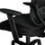 HON Wave All Mesh Mid Back Task Chair, Black Mesh Back and Sandwich Seat, 3/4 Rear View