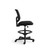 HON Volt Task Stool, Black Mesh Back, Black Fabric Seat, Adjustable Footring, Side View