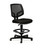 HON Volt Task Stool, Black Mesh Back, Black Fabric Seat, Adjustable Footring, 3/4 View