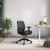 HON Altern Low Back Ergonomic Task Chair, Upholstered Seat and Back in Black Fabric, Black Frame, Workstation