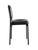 HON Scatter, Black Bonded Leather Seat and Back Upholstery, Armless, Post Legs, Side View