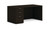 HON Mod, 60"W x 30"D Desk, Full Height Pedestal, Java Oak Finish