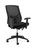 HON Crio Mesh Back Executive Chair, Black Mesh Back and Black Bonded Leather Seat, 3/4 Rear View