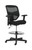 HON Prominent High Back Task Stool, Black Mesh Back and Fabric Seat, 3/4 Front View