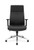 HON Define High-Back Executive Chair, Black Bonded Leather, Front View