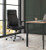 HON Define High-Back Executive Chair, Black Bonded Leather, Office Setup
