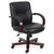 Spencer Executive Mid Back Chair with Mahogany Frame and Base