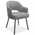 Kinsley Modern Guest Chair with Black Metal Legs