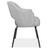 Kinsley Modern Guest Chair with Black Metal Legs