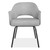 Kinsley Modern Guest Chair with Black Metal Legs