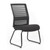 Interchangeable Black Mesh Back Guest Chair with Sled Base