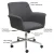 OfficeSource, Bolster, Mid Back Swivel Chair, Chrome Base, 3/4 Front View, Specifications