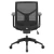 OfficeSource, Starlight Mid Back Task Chair, Black Mesh Back, Black Fabric Seat Upholstery, Rear View