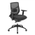 OfficeSource, Starlight Mid Back Luxe Task Chair, Black Mesh Back, Charcoal Fabric Seat