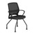 OfficeSource, Orion Nylon Mesh Seat and Back, Guest Chair, Black Finish, Glides