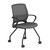 OfficeSource, Orion Nylon Mesh Seat and Back, Guest Chair, Pewter Gray Finish, Casters