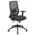 OfficeSource, Starlight, High Back Basic Task Chair, Black Mesh Back and Frame, Charcoal Fabric Seat Upholstery