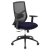 OfficeSource, Starlight, High Back Basic Task Chair, Black Mesh Back and Frame, Navy Blue Fabric Seat Upholstery