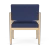 Lesro Lenox Wood Frame Oversize Guest Chair, Archetype Admiral Back Upholstery, Archetype Admiral Seat Upholstery, Natural Frame Finish, Rear View