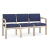 Lesro Lenox Wood Three Seat Sofa, Archetype Admiral Back Upholstery, Archetype Admiral Seat Upholstery, Natural Frame Finish, 3/4 View