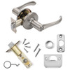 Dynasty Hardware VAI-30-US15 Vail Lever Privacy Set, Satin Nickel