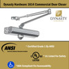 Dynasty Hardware 1614-ALUM Grade 1 Door Closer, Size 1-4, ADA Compliant Aluminum