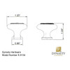 Dynasty Hardware K-5104-SN Rope Cabinet Knob, Satin Nickel