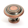 Dynasty Hardware K-81295-AC Three Ring Cabinet Knob, Antique Copper