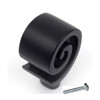 Dynasty Hardware K-86119-BLK Curl Cabinet Knob, Flat Black