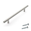 Dynasty Hardware P-1004-SN European 8-3/4" Bar Cabinet Pull Satin Nickel