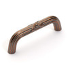 Dynasty Hardware P-82432-AC Ribbon and Reed Cabinet Hardware Pull Antique Copper