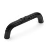 Dynasty Hardware P-82432-FB Ribbon and Reed Cabinet Hardware Pull Flat Black