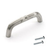 Dynasty Hardware P-82432-SN Ribbon and Reed Cabinet Hardware Pull Satin Nickel
