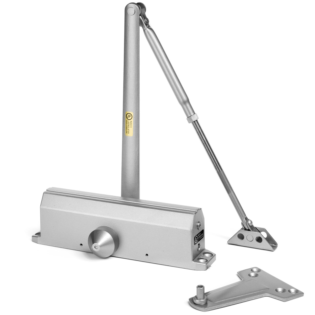 Dynasty Hardware 1614-ALUM Grade 1 Door Closer, Size 1-4, ADA Compliant Aluminum