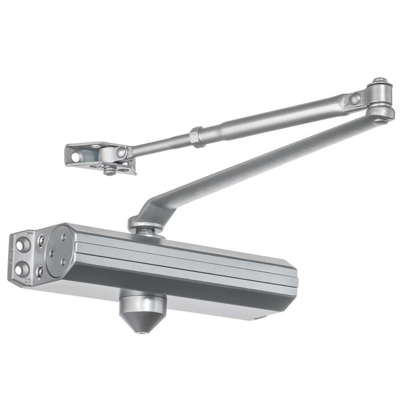 Dynasty Hardware 1614-ALUM Grade 1 Door Closer, Size 1-4, ADA Compliant Aluminum
