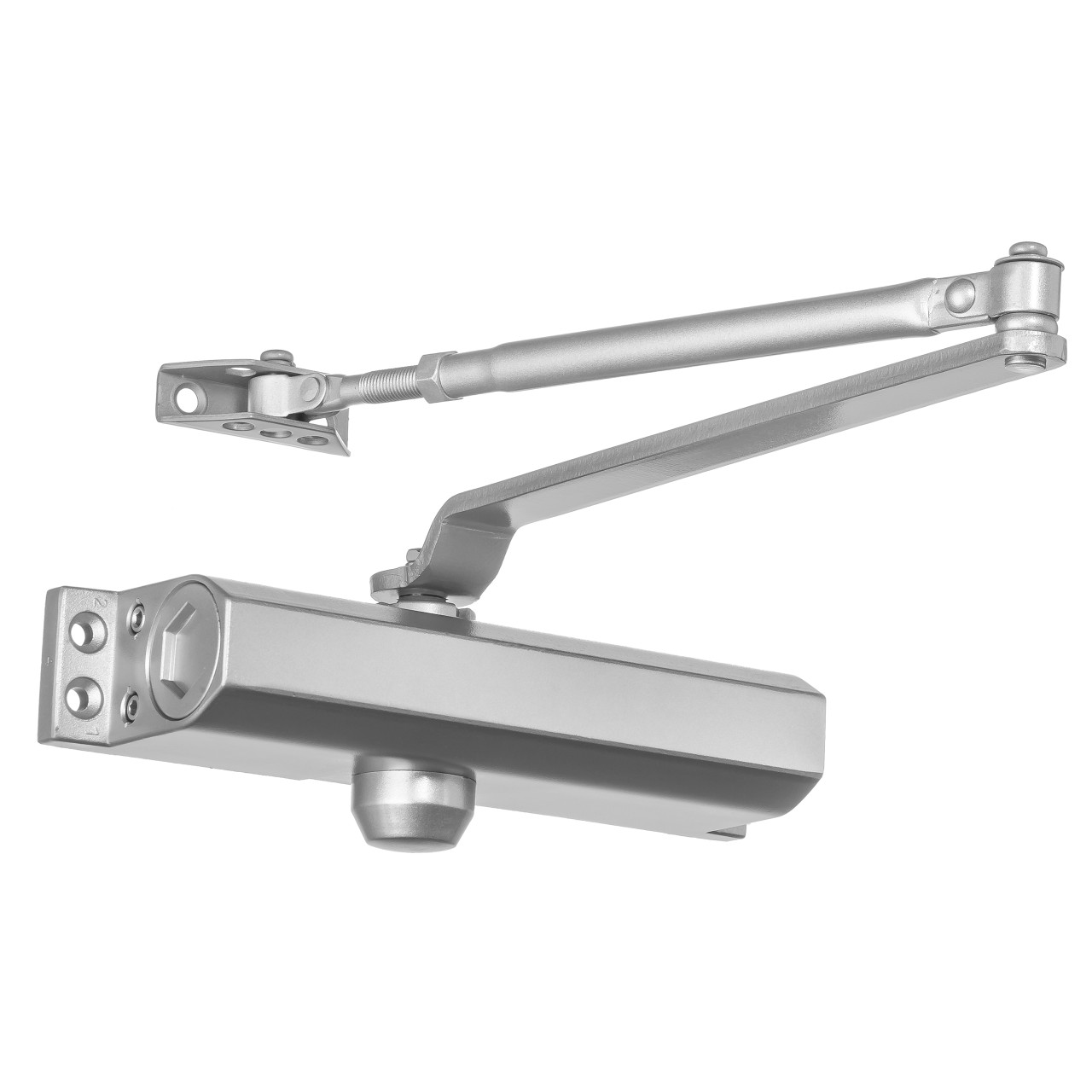 Dynasty Hardware 3000-ALUM Commercial Grade Door Closer, Size 3 Spring,  Aluminum