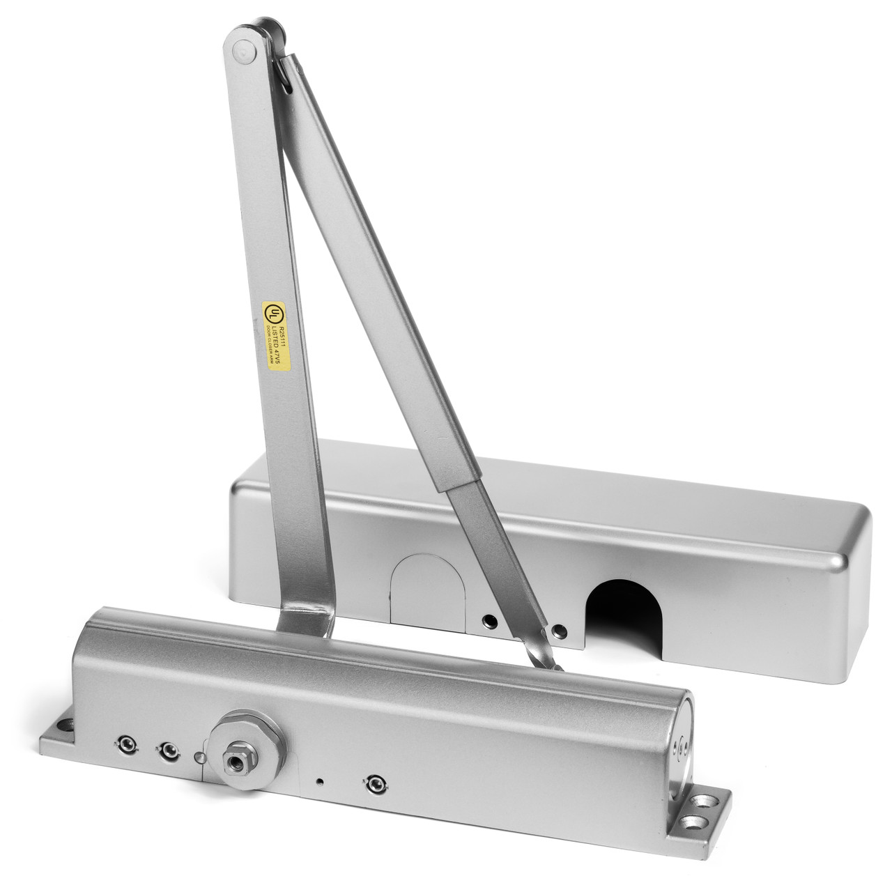 Dynasty Hardware 9000-ALUM Surface Mount Door Closer, Sprayed Aluminum