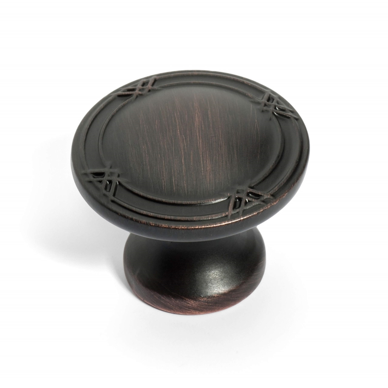 Dynasty Hardware K-4001-12P Ribbon and Reed Cabinet Knob, Aged Oil Rubbed Bronze