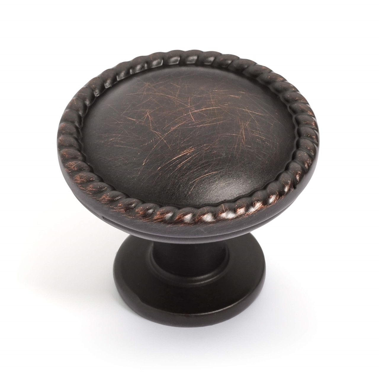 Dynasty Hardware K-80102-10B Beaded Cabinet Knob, Oil Rubbed Bronze