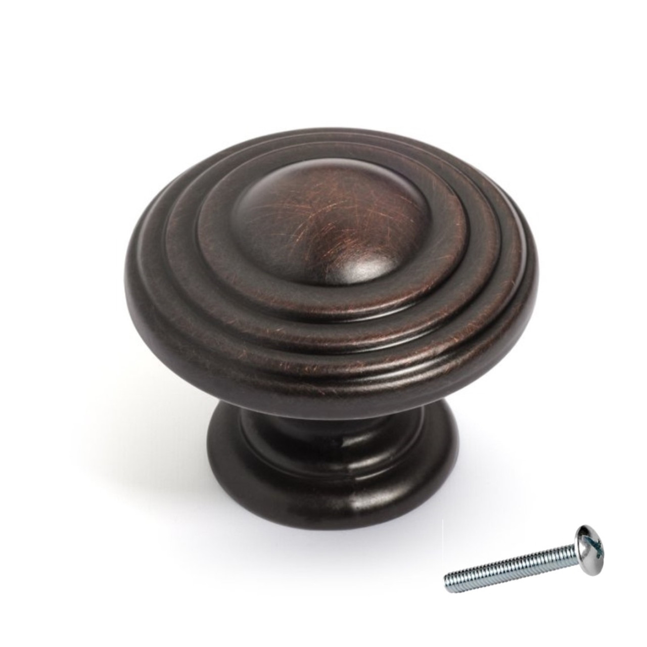 Dynasty Hardware K-80137-10B Newport Cabinet Knob, Oil Rubbed Bronze