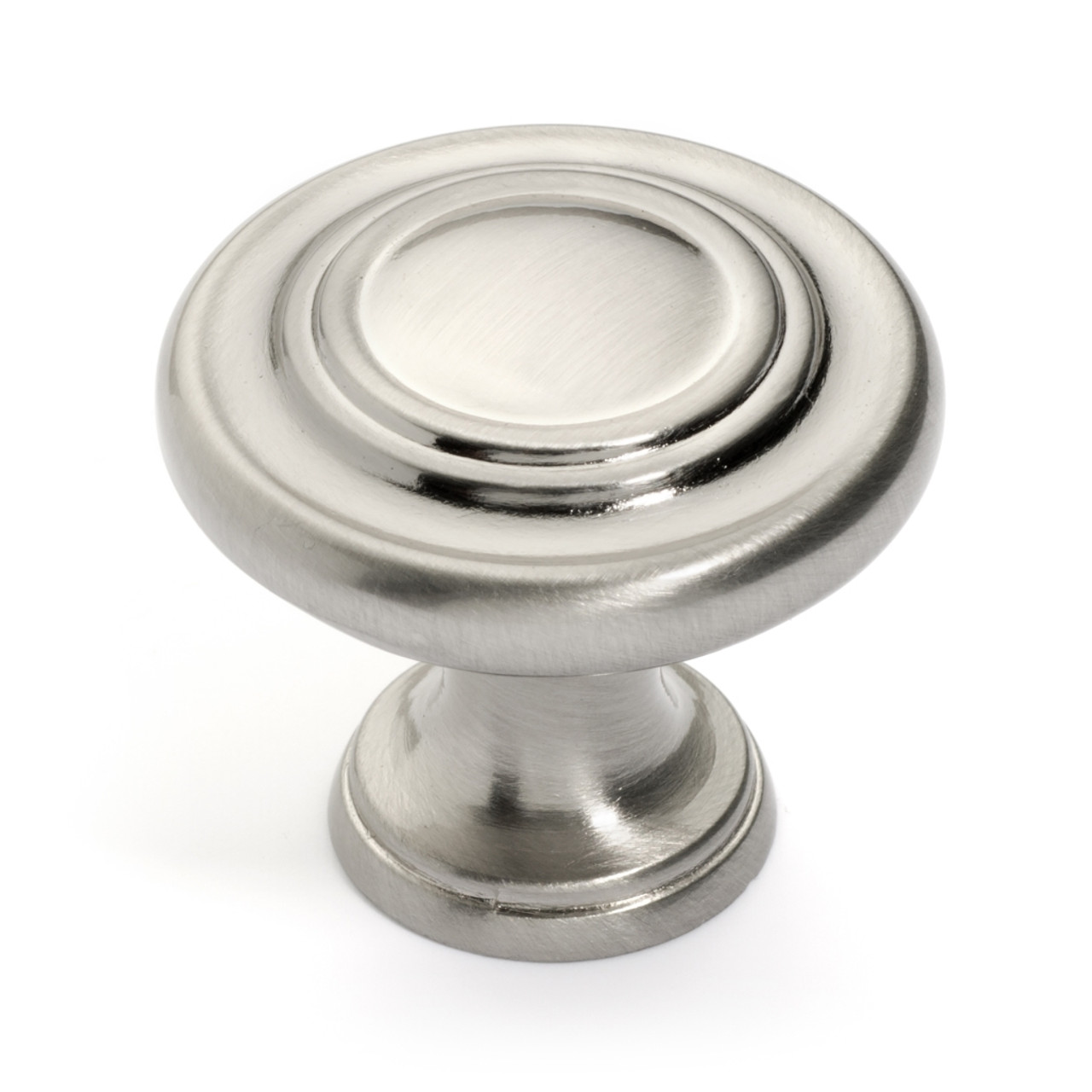 Dynasty Hardware K-81295-SN Three Ring Cabinet Knob, Satin Nickel