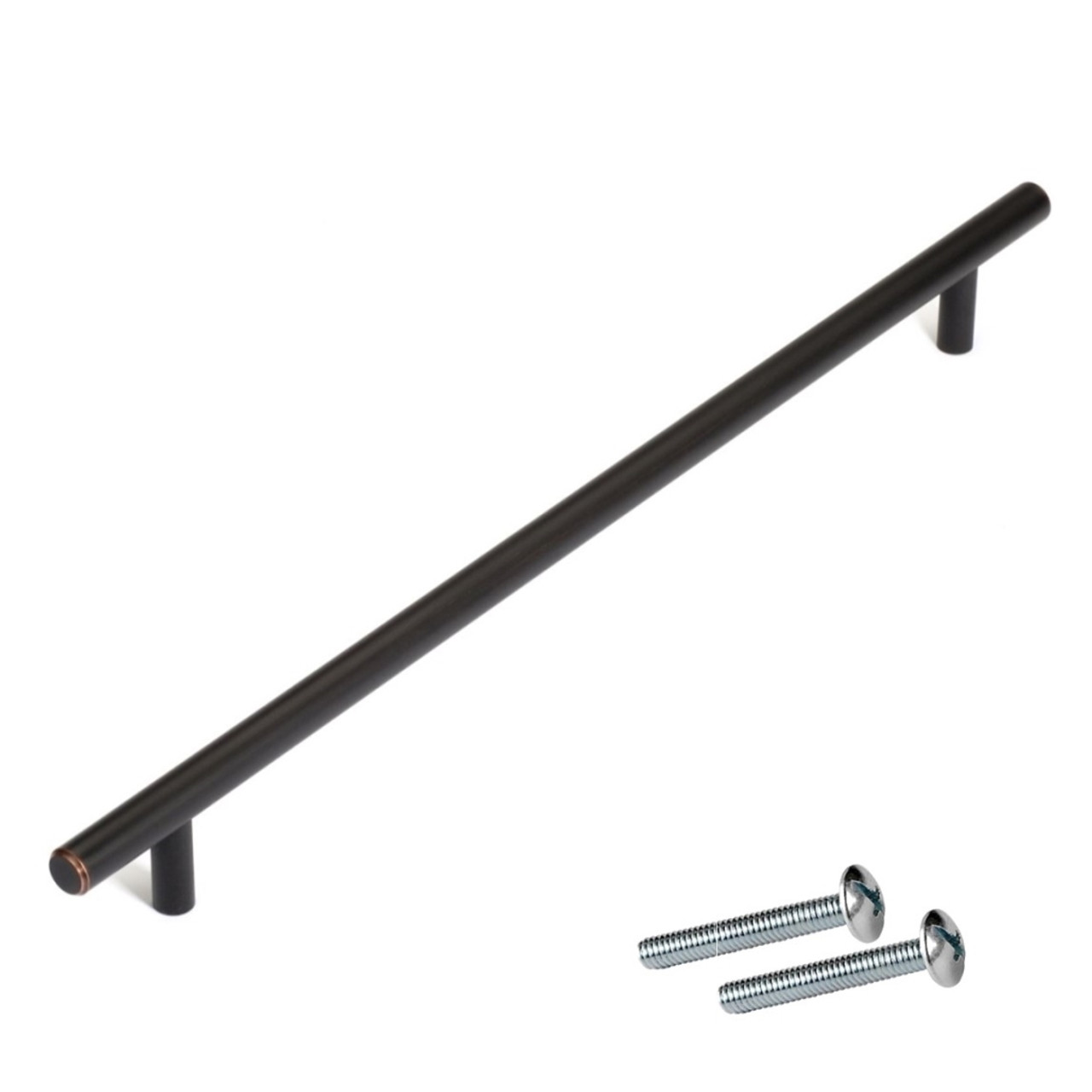 Dynasty Hardware P-151225-ORB European Bar Style Cabinet Hardware Pulls 15" Long Oil Rubbed Bronze