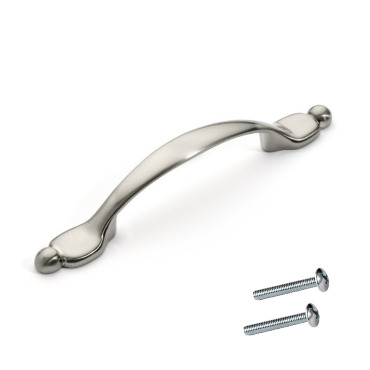 Dynasty Hardware P-260-SN Ball Tip Cabinet Hardware Pull, Satin Nickel