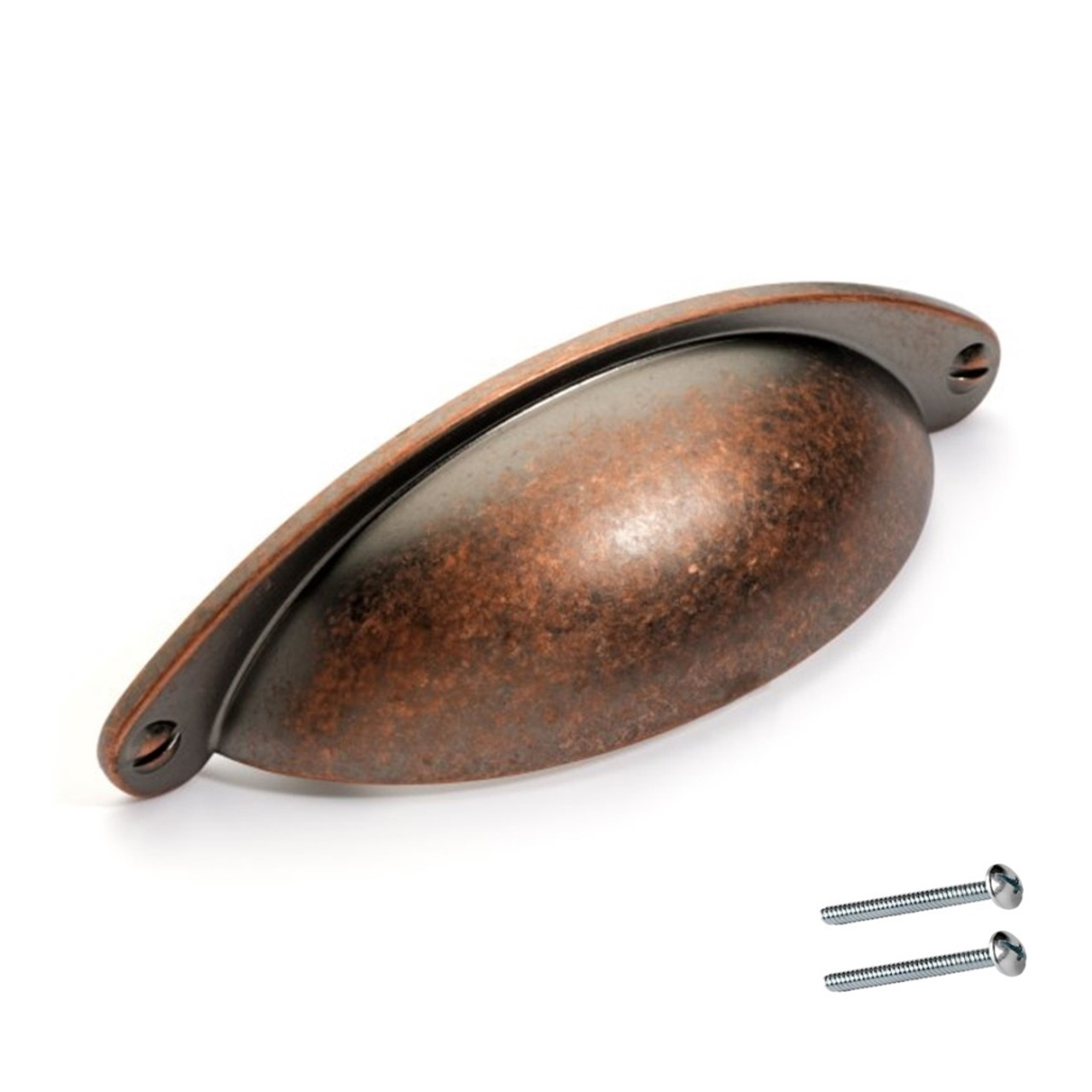 2.5 3.75 Drawer Pull Handle Antique Brass Copper Cabinet Door