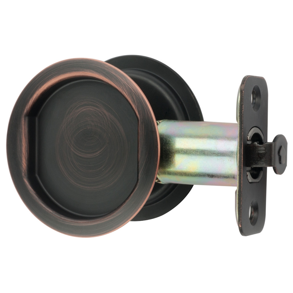 Dynasty Hardware Round Hall / Closet Passage Pocket Door Latch