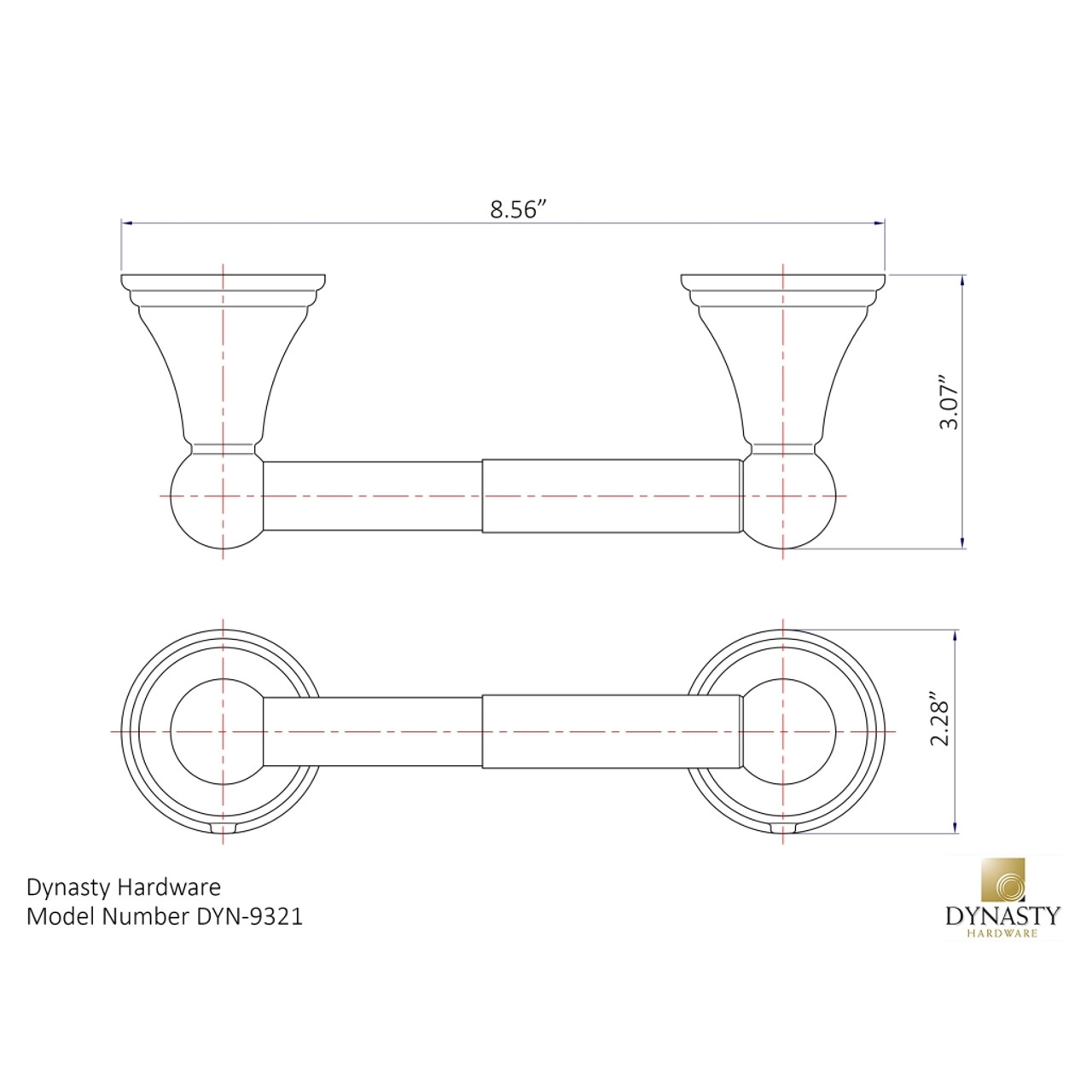 Dynasty Hardware 9321-ORB Bay Hill Toilet Tissue Holder Oil Rubbed Bronze